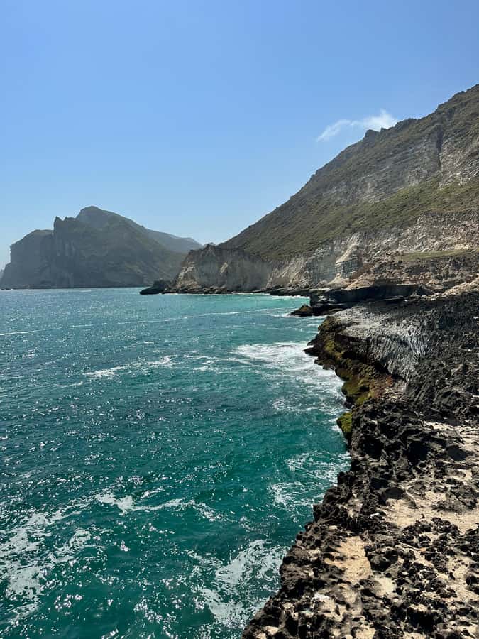Caribian Orient (Swiming at Fazayeh Beach ) - Marneef cave and blowholes: sea power where cliffs turn dramatic