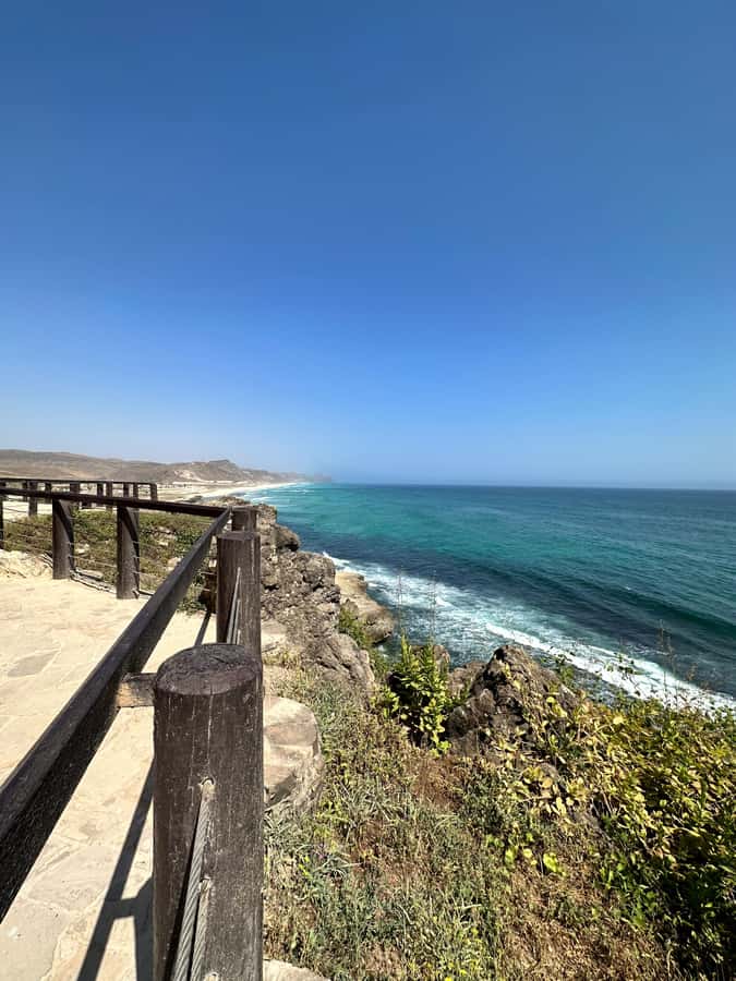 Caribian Orient (Swiming at Fazayeh Beach ) - The 800m zig-zag road and 900m frankincense trail: viewpoints from a slow drive