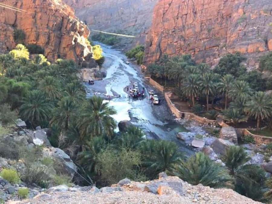 Day Trip to Jabal Shams, Wadi Nakhar, Misfat Al Abriyeen - Misfat Al Abriyeen: the falaj village under Jebel Shams