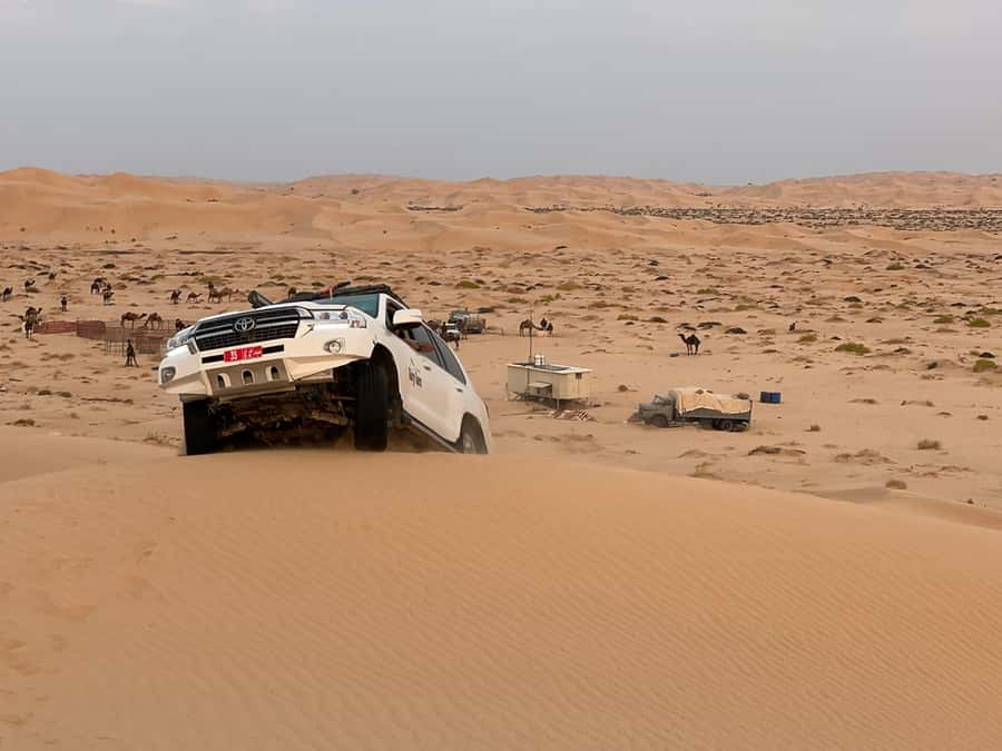 Desert Safari, Sunset & Sand Bashing (Rub Al Khali Desert) - Al Nejd gravel desert to the dunes: where dune time actually starts