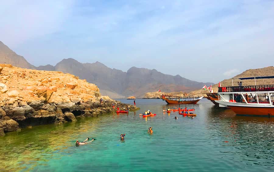 From Dubai: Musandam Khasab Tour with Boat Trip and Safari - Swimming and snorkeling: what you get and what to expect