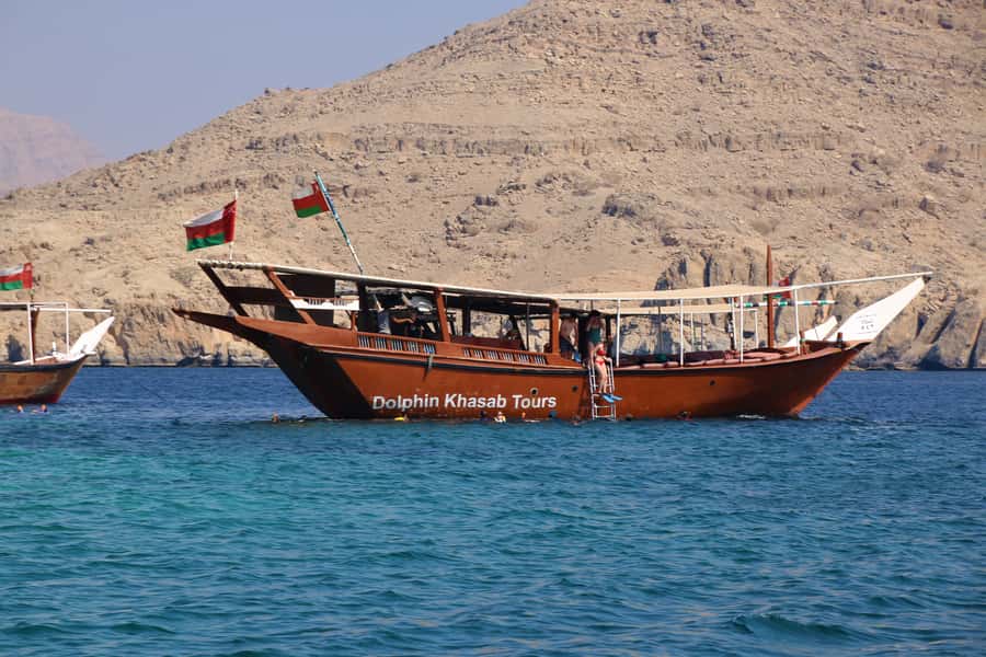 From Khasab: Fjords of Musandam Dhow Cruise & Buffet Lunch - Musandam fjords from a traditional dhow: the real vibe