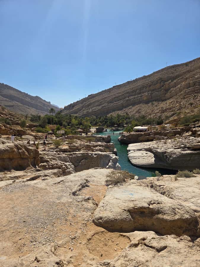 From Muscat: Desert and Wadi Bani Khalid Oasis Full-Day Tour - Wadi Bani Khalid pools, palm shade, and swim time that feels real