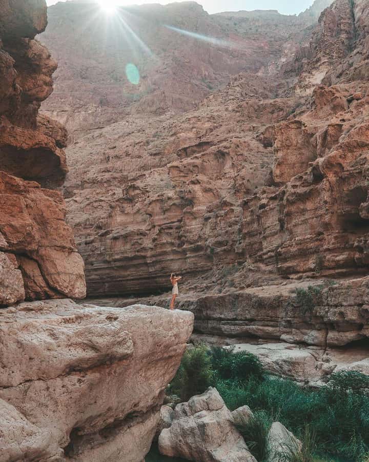 From Muscat:Private Wadi Shab and Bimmah SinkHole Tour - The Keyhole Cave Swim and the Waterfall Inside
