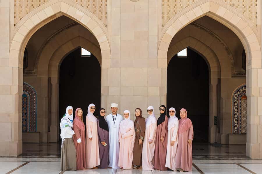 Guided Walking Tour of Sultan Qaboos Grand Mosque in Muscat - Open-Air Corridors and Garden Views, Where the Tour Slows You Down