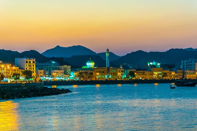 Historical Muscat Sunset Tour - The sunset stop: golden hour behind the mountains