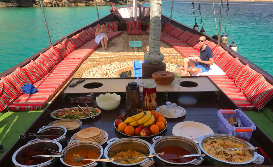 Khasab: Dolphin Watching Day Tour with Snorkeling & Lunch - Lunch aboard, buffet style, with drinks that keep coming