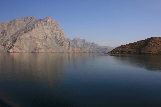 Musandam Khasab Full day dhow cruise with Lunch - Telegraph Island: the anchor point for snorkeling and history