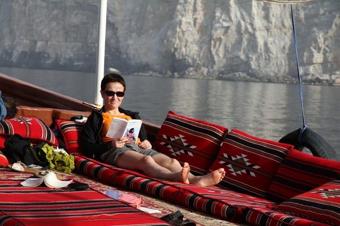 Musandam Khasab Full day dhow cruise with Lunch - The dhow experience: what the boat day feels like