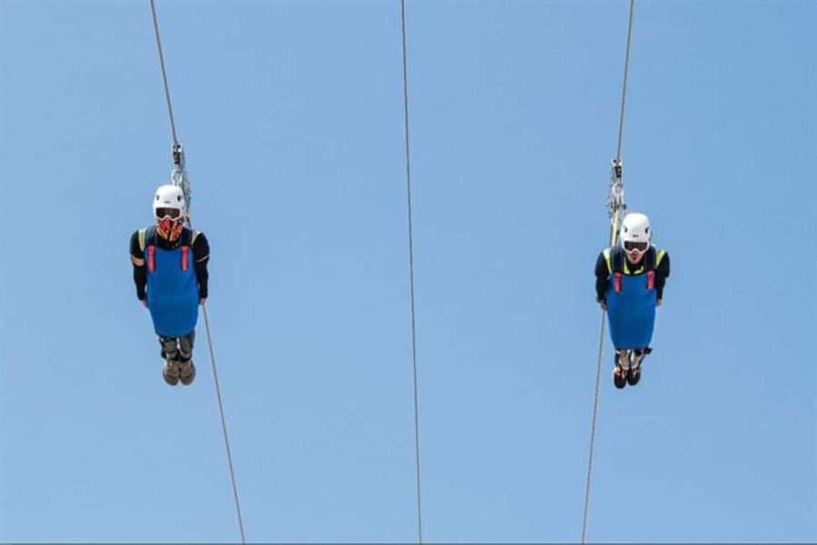 Musandam Zipline - Safety briefing, helmet, and storage, the stuff that keeps it fun