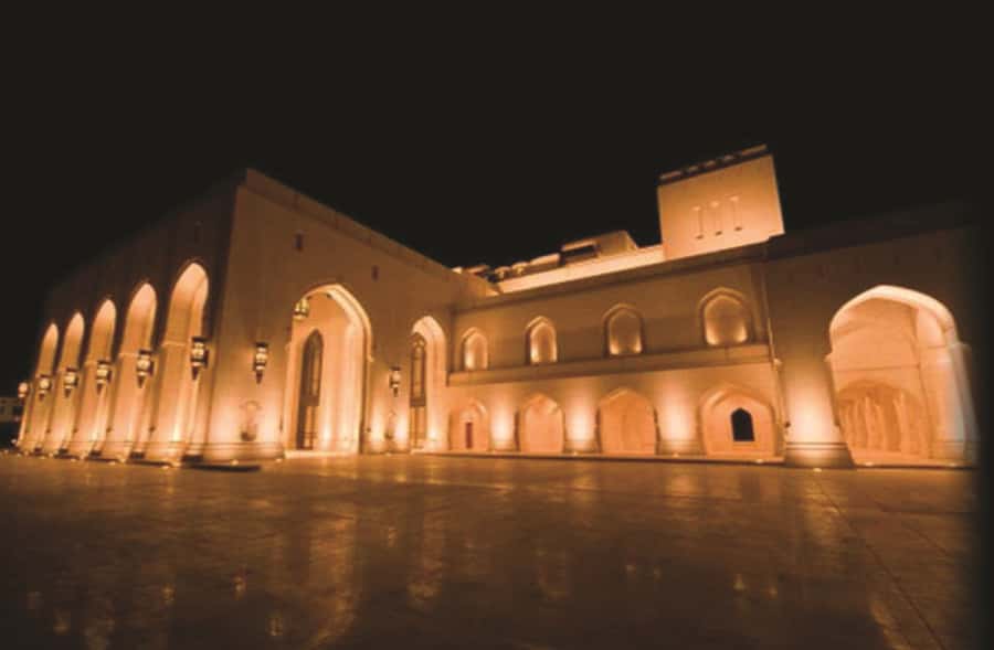 Muscat Nights: Local Dinner & City Lights from Muscat - Royal Opera and Bait Al Zu: why the palace area matters at night