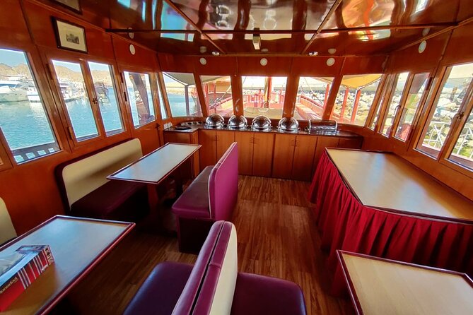 Omani Traditional Dhow Cruise: Sunset and Muscat Coastal View - The Sunset Route: Bustan Palace, Mirani, Jalali, and Al Alam Palace Views