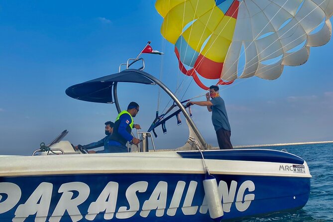 Parasailing tour in Al Mouj Muscat - Al Mouj Marina Start: Quick Setup, Big Views