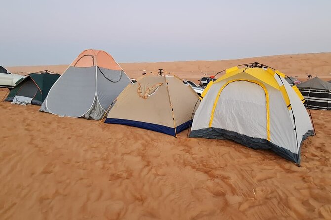 Private 2 - Days Wahiba Sand Desert Overnight Camping Tours - Camp life in Wahiba Sands: dinner, tents, and why sunset matters
