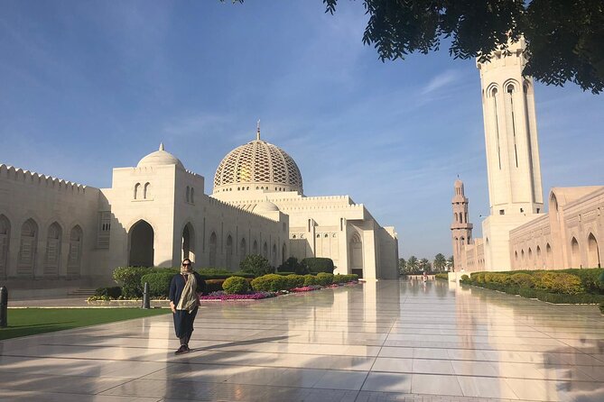 Private Sultan Qaboos Grand Mosque-Nakhal Fort-Wakan Village - Full Day Tour - Sultan Qaboos Grand Mosque: sandstone, domes, and minarets you can spot from far away