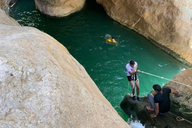 Private Tour Wadi Shab & Sinkhole Tour - Swim, Hike & Explore - Bimmah Sinkhole: photos, a swim pause, and a quick reset