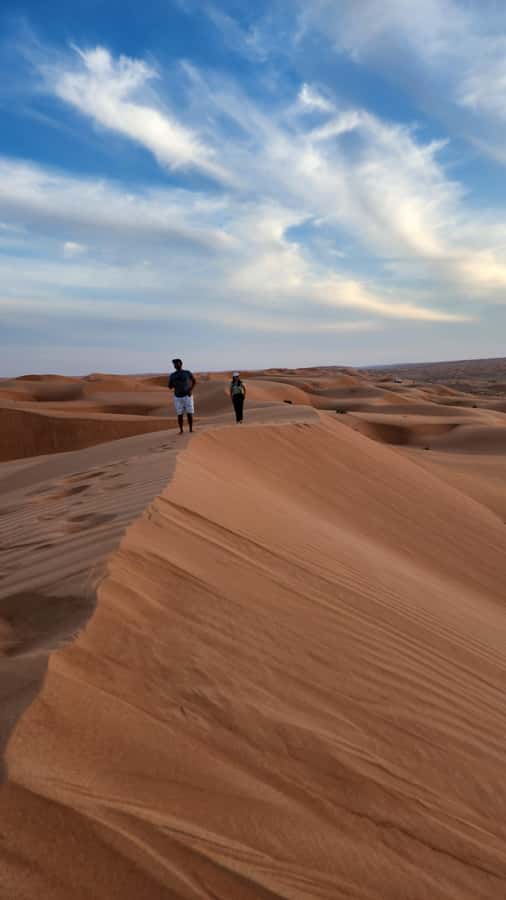 Sunset at wahiba desert - Wahiba Sands fun, what you can do and what to budget for