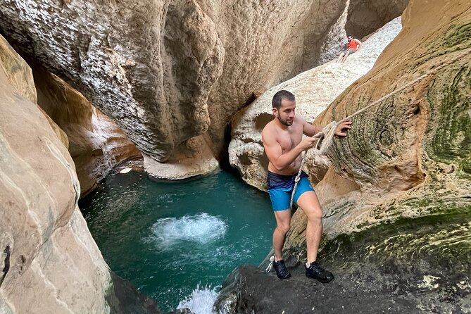 Visit wadishab full day from Musact - Swimming Through Pools And Discovering The Cave Waterfall Area