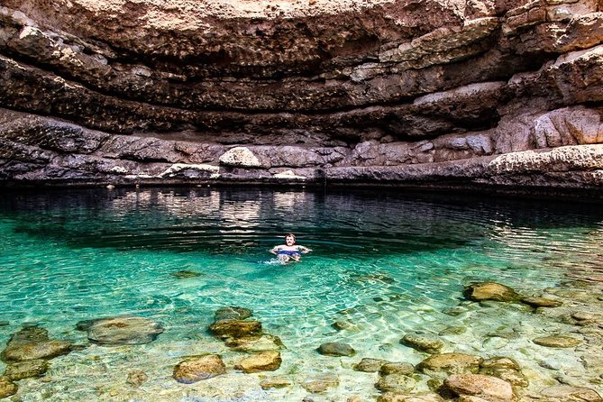 Wadi shab and Sinkhole adventure - Price and value: what $427.81 buys for up to 4