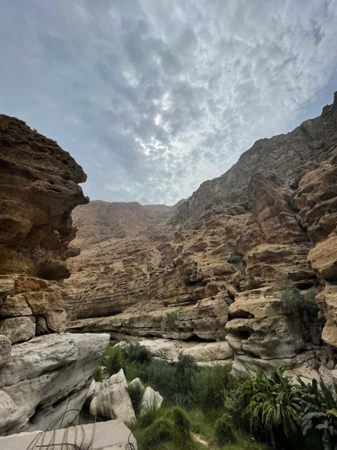 Wadi Shab &Bimmah Sinkhole &Heart shaped Cave &Pebble Beach - Wadi Shab, Step by Step: Boat, Walk, Swim, Waterfall
