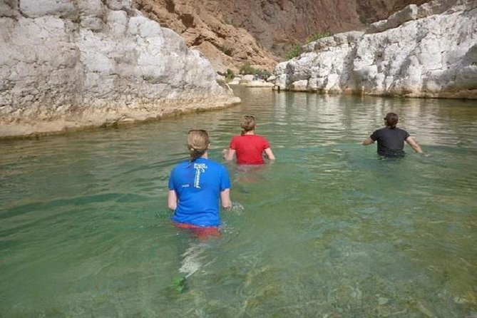 Wadi Shab Coastal Trekking - Wadi Shab: canyon walk, green terraces, then waterfall cave time
